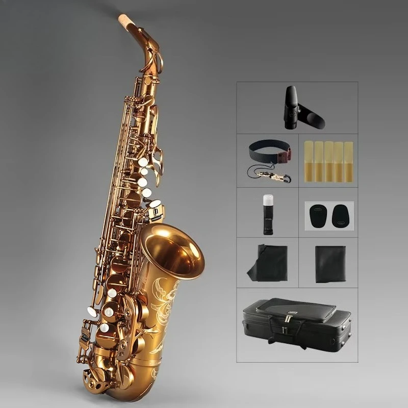 Musical Instruments High F# Eb Key Golden Lacquer the Tone Is Magnetic and Warm 9902 Alto Saxophone