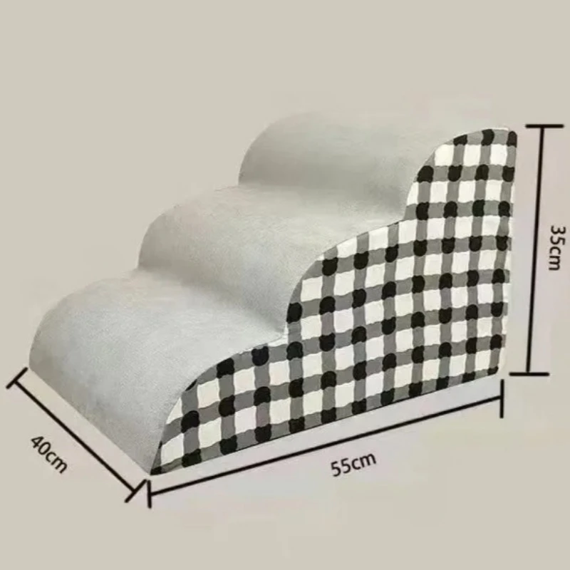 Pets Pet 2/3 Steps Household Bedside Stairs Dog Teddy Cat Ladder Small Stairs Pet Ramp for Puppy and Small Dogs - view 4
