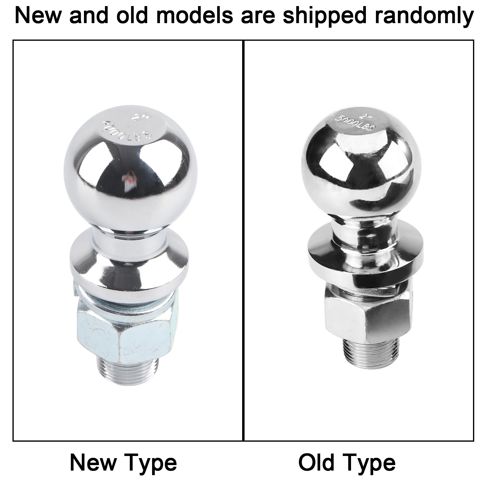 2Inch/50mm Trailer Ball Mount Tongue Hitch Receiver for Towing Towbar  Truck Trailer Ball Mount Ball Mount Trailer Hitch