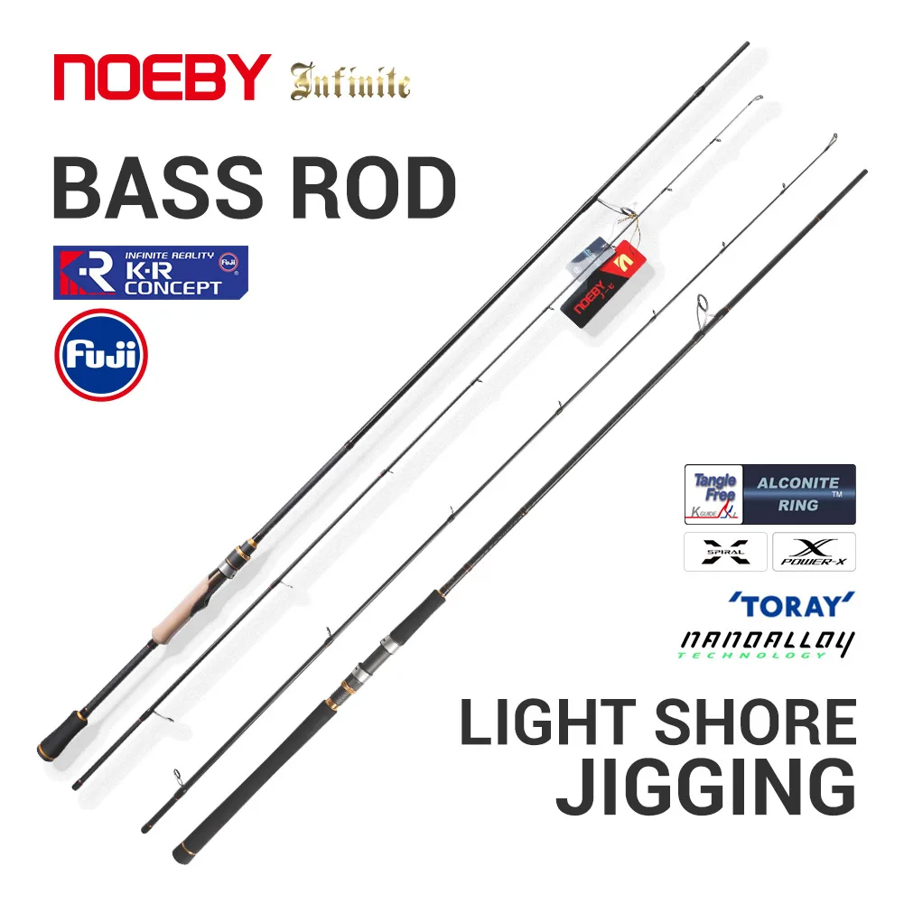 Caña NOEBY Infinite A7 Sense Fuji Torayca para bass y trucha