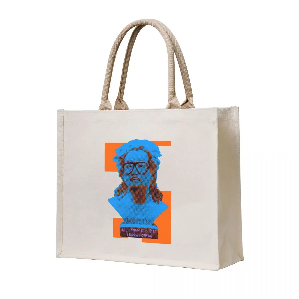 

Bobby Lee Socrates Tote Bag woman shopping bag Canvas stote bag Women's shopper