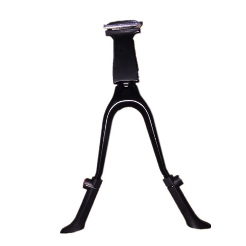 

Adjustable Double Leg Bike Kickstand Center Mount Foldable Stand Push Button Lock Reinforced Steel Sole Anti-Slip Fit For 26\