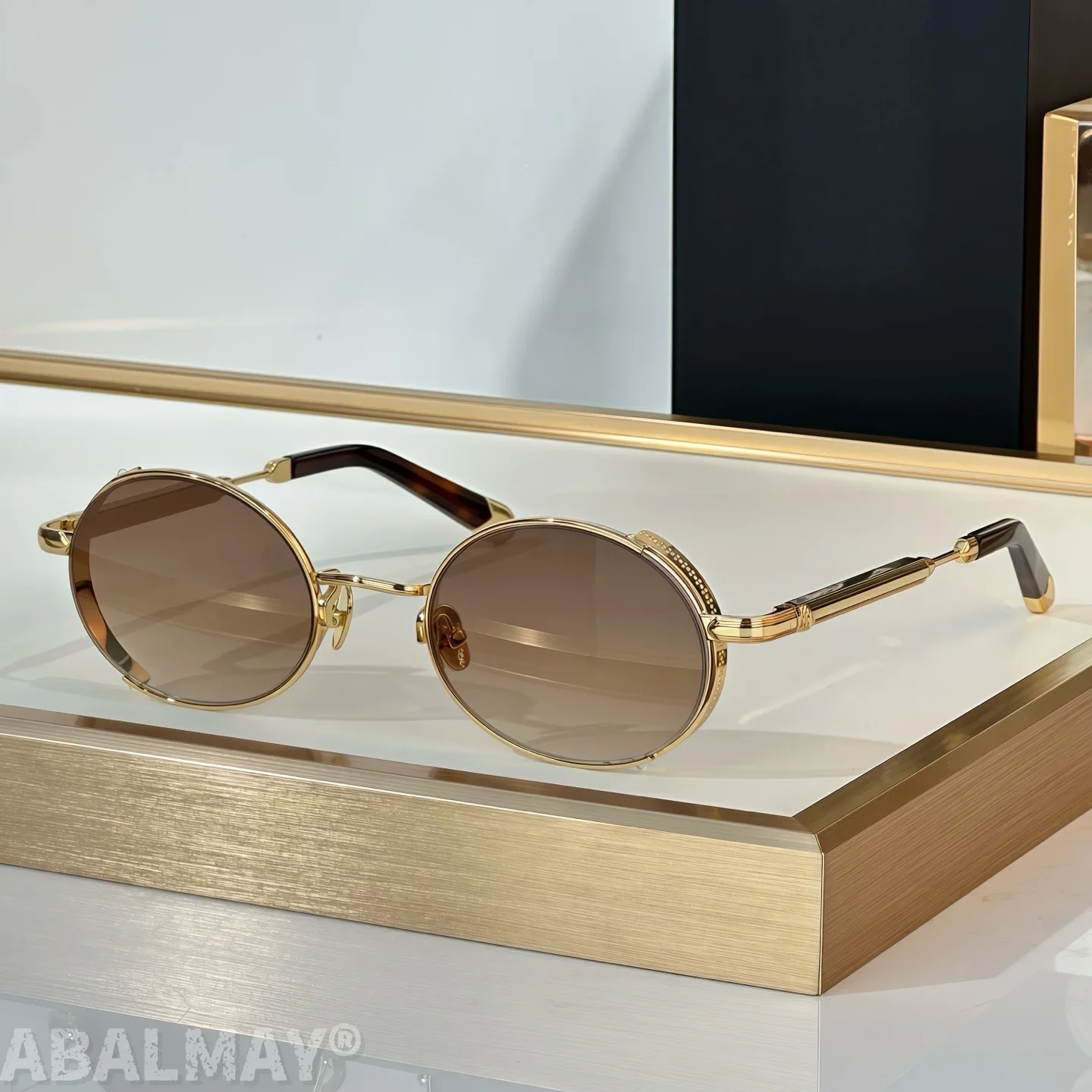 

MAY The orang 53MM Top Quality Mens Sunglasses for Women Fashion Trend Luxury Acetate Titanium UV400 Designer Sunglasses Frame