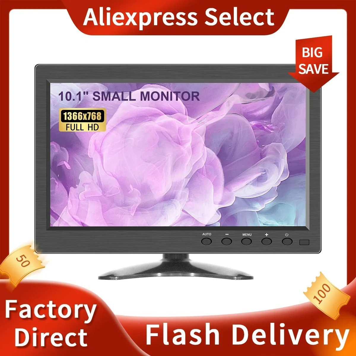 

10,1-дюймовый портативный монитор 2K, IPS-экран 16:10 с секундным дисплеем Type-c mini HDMI для MAC/ноутбука/ПК/Xbox/PS4/5/переключателя, Z1RC