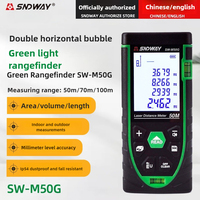 SNDWAY Green Laser Rangefinder SW-M50G Infrared Rangefinder Outdoor Green Electronic Range