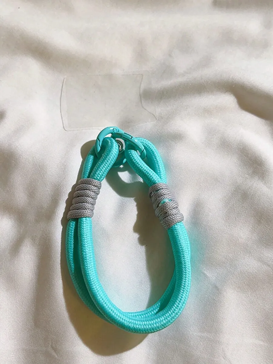 

Turquoise Rope Hand Strap Keychain For Phone Camera Bag Pendant