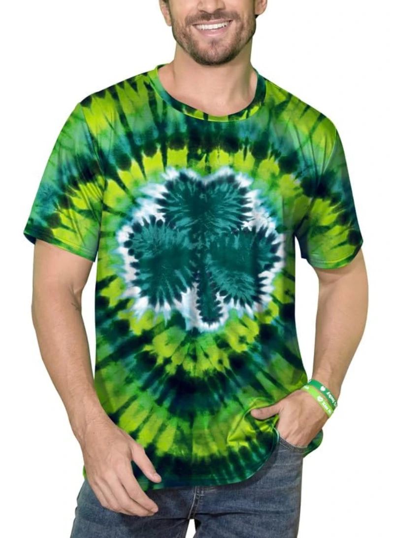 

Новые модные мужские футболки ко Дню Святого Патрика, футболки с 3D принтом клевера, летние повседневные футболки с короткими рукавами, большие футболки для пар, топ