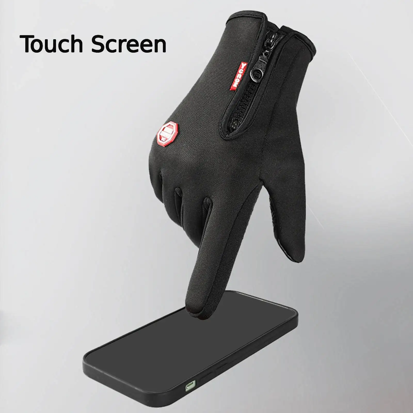 Guantes Térmicos de invierno para hombre y mujer, manoplas de motocicleta con pantalla táctil, Guantes de ciclismo para exteriores, Guantes de