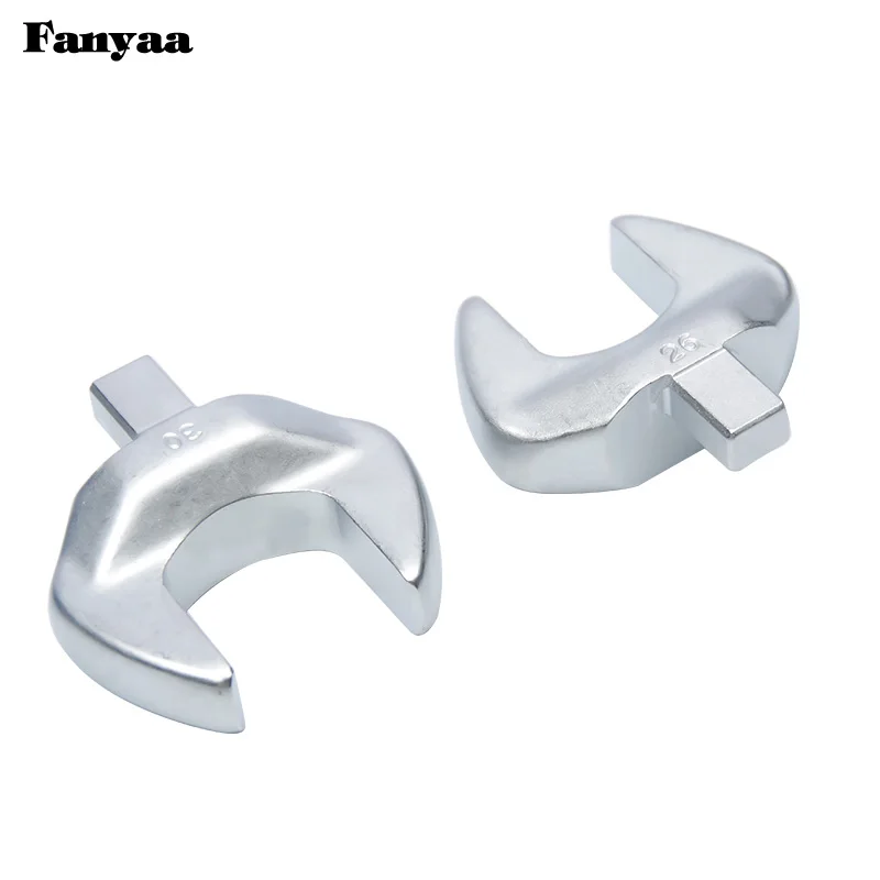 Fanyaa Vierkante Drive 9*12Mm Open End Verwisselbare Koppel Hoofd, individuele Crowfoot Wrench Volledige Polish 7-19Mm, Gemaakt In Taiwan