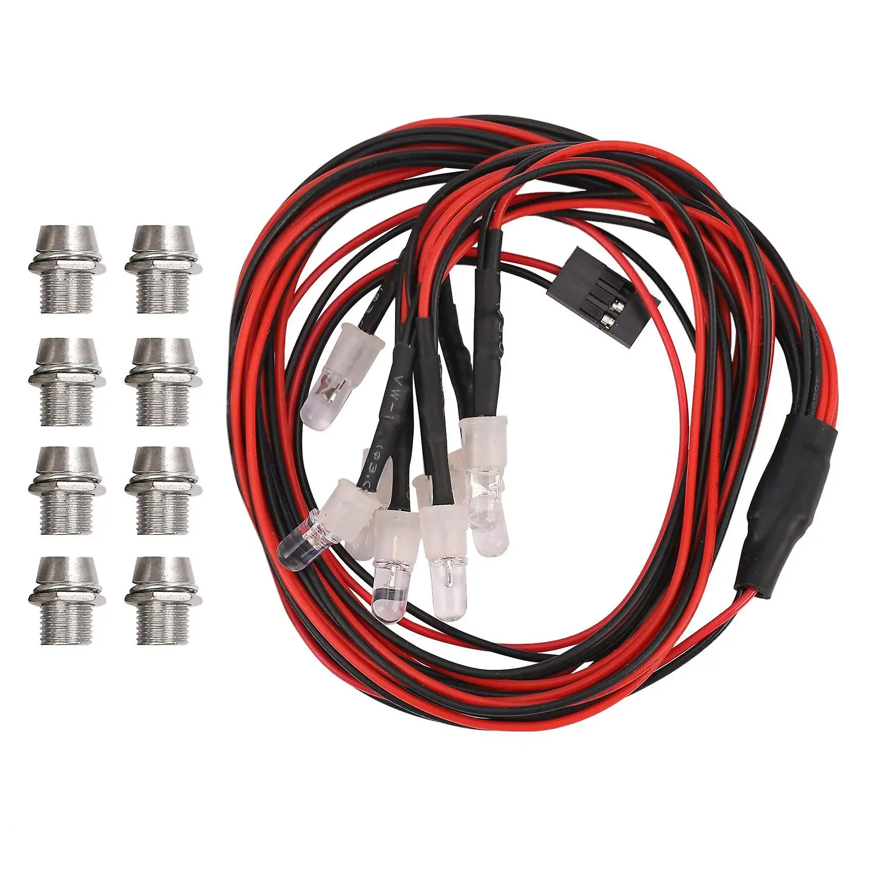 8 Led 5mm White Color Red Color Led Light Set For Hsp Rc Cars