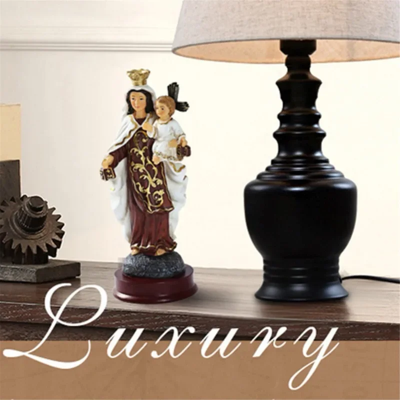 Resin Madonna Blessed Saint Virgin Our Lady of Mary Statue Figure Christ Tabletop Statue Figurine