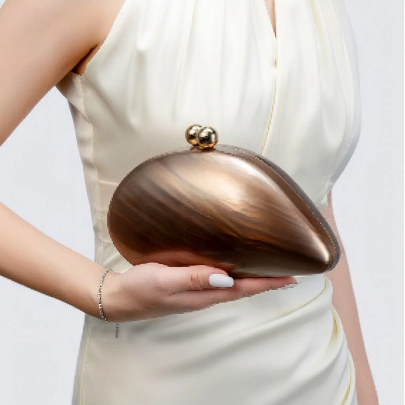 

Сумка-клатч-ракушка, однотонная акриловая сумка для ужина с длинной цепочкой, вечерние ужин, акриловый клатч-ракушка