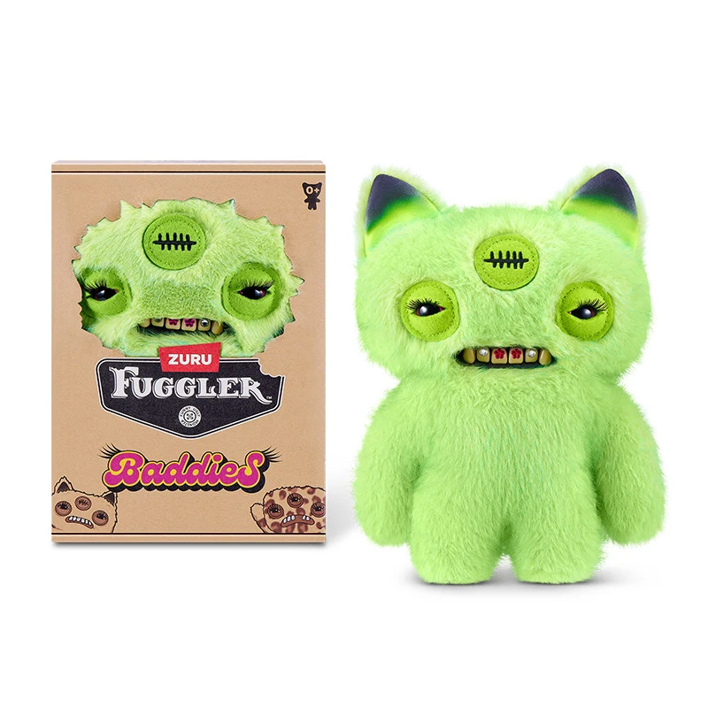 Muñeco de Peluche de la Serie Fuggler Baddies, Monstruo Feo Kawaii con Dientes, Accesorios Dentales, Nuevo y Divertido, Regalo de Cumpleaños para Niños