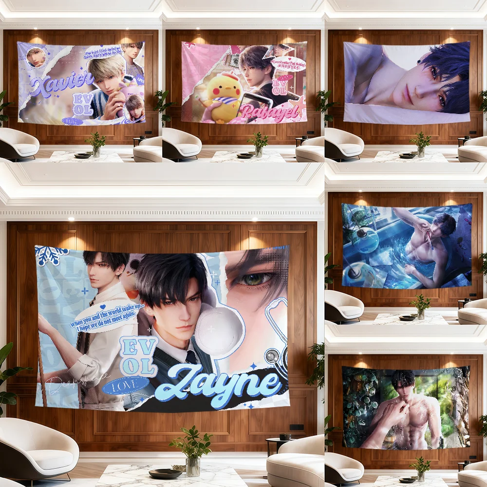 Game Love and Deepspace Muscle Flag for Room Dorm Camping Party Hogar Garage Living Room Bedside Wall Decor Banner Gift