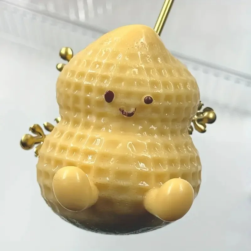 Erdnuss Silikon Kneten Stofftier Langsam Rebound Simulation Creme Kleber Langsam Squeeze Simulation Entlüften Artefakt Desktop Ornament