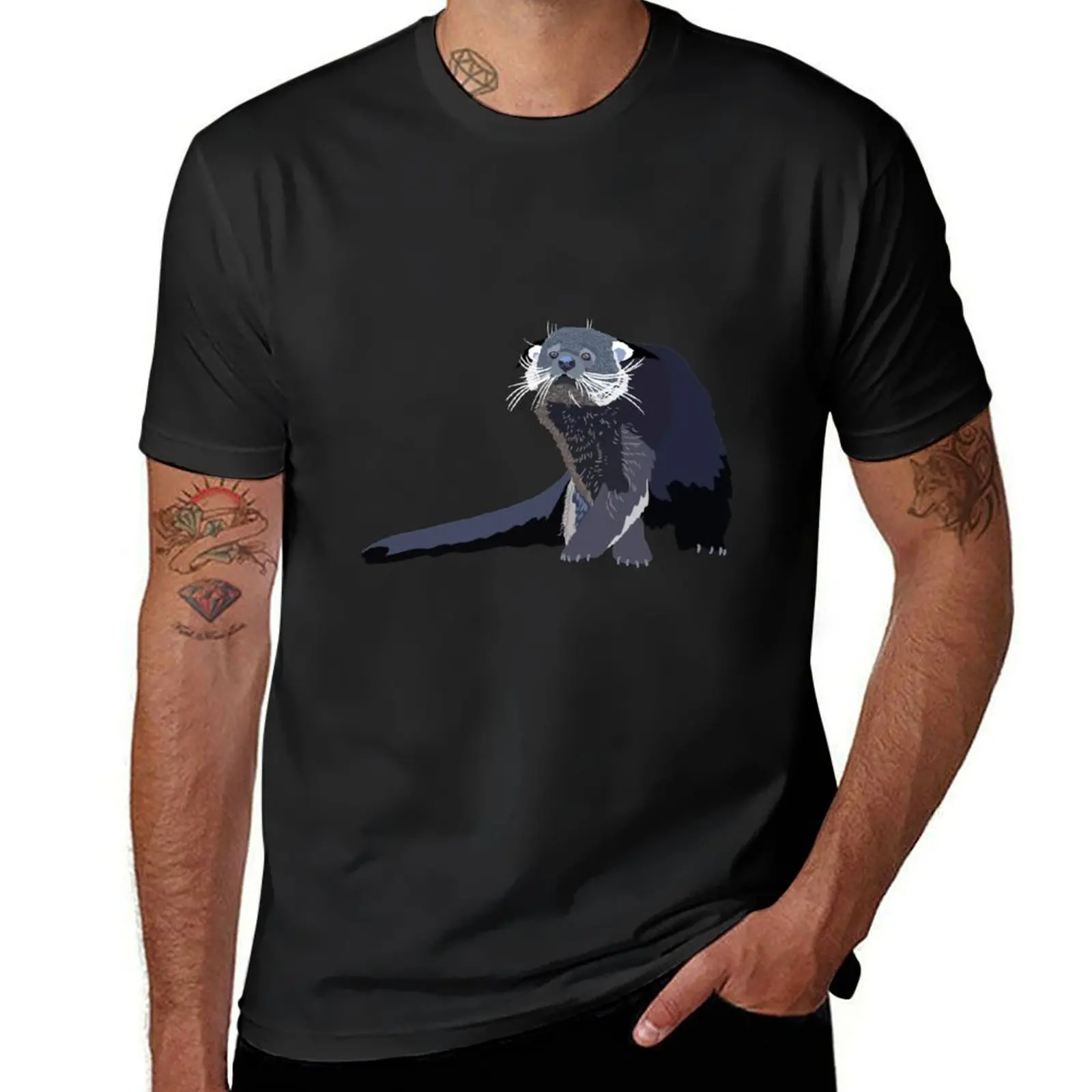 B is for Binturong T-Shirt plus sizes Aesthetic clothing t shirts for men cotton