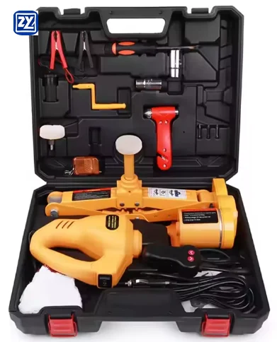 High Quality CE ISO 2T 12V Durable Screw Scissor Electric Car Jack With Impact Wrench for Quick Repair