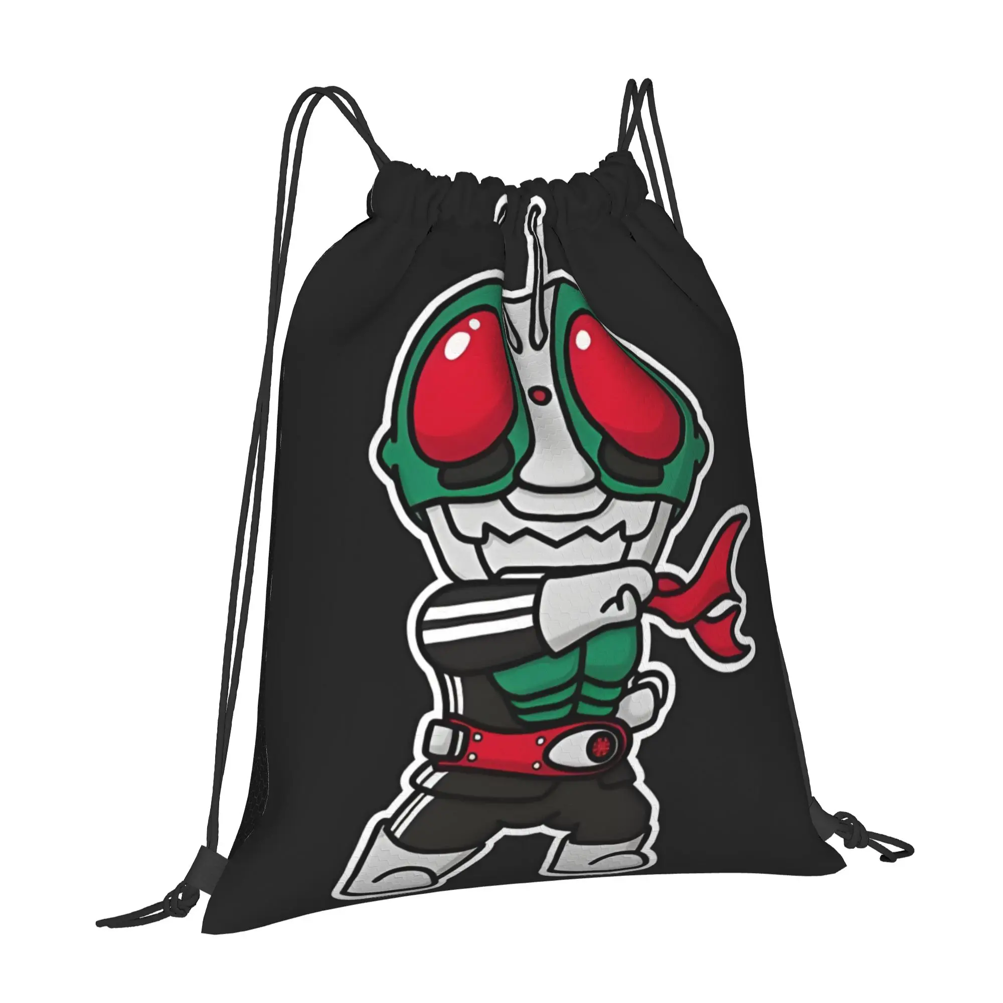 bag Pouch Kamen Rider Ichigou Ichigo Chibi Style Kawaii  Drawstring Bags Sports Pouch Print Backpack Boy Girls School Shoe Bag