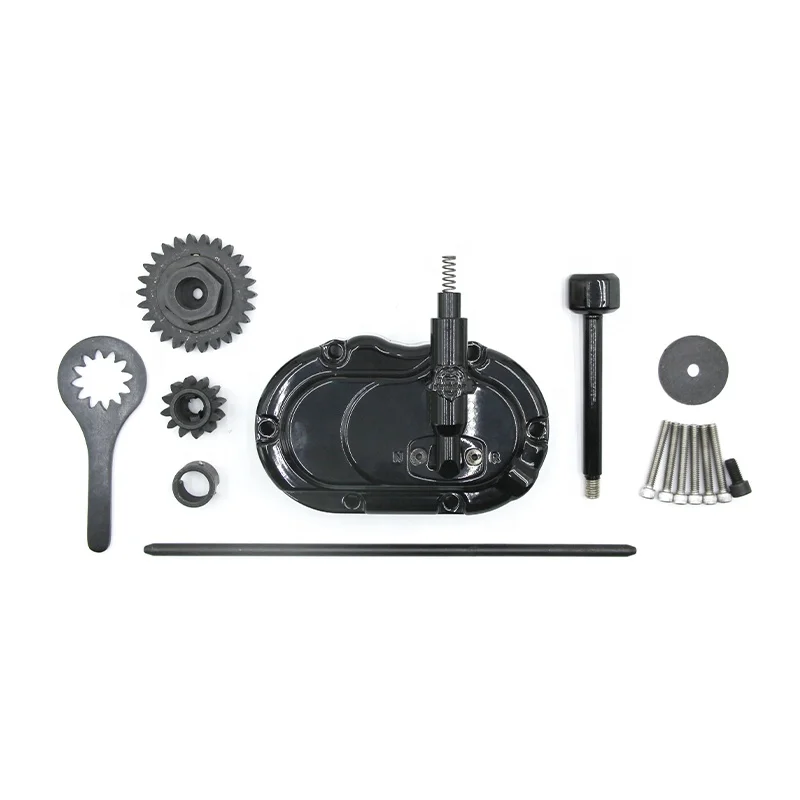 Keybear HD Touring Model Motorcycle 6-Speed Reverse Gear Box System 103/117/114 Alloy Black Chrome A-CLASS Fit for