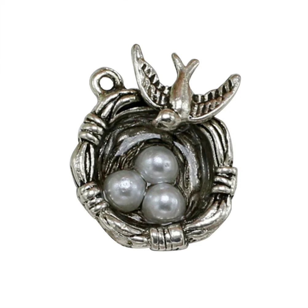 

20 шт., серебряное птичье гнездо, подвеска из сплава, подвески, сделай сам, изготовление ювелирных изделий, ожерелье, браслет, принадлежности для рукоделия, подвеска из сплава, подвеска