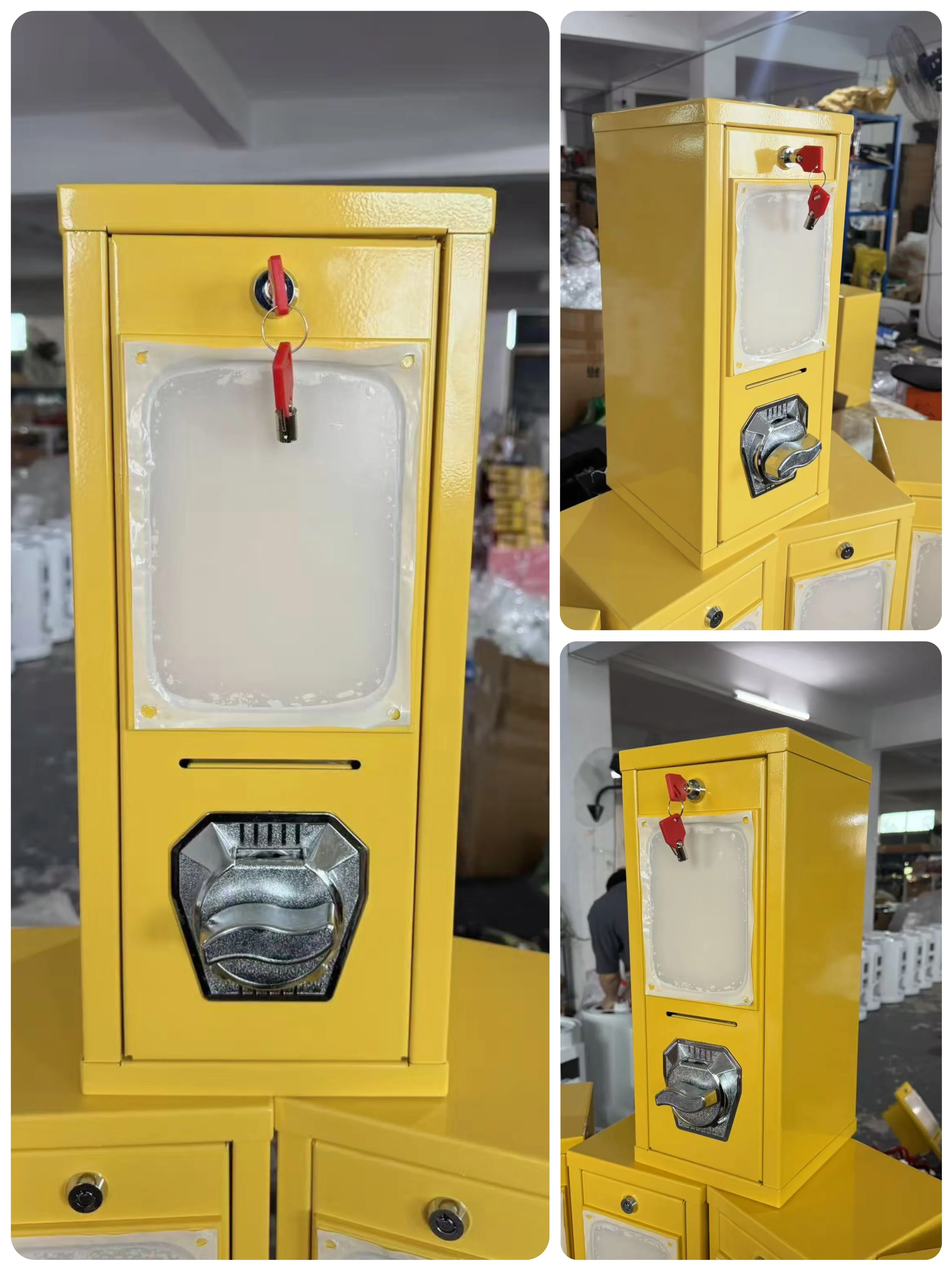 Outdoor arcade card twisting machine Coin operated card tattoo sticker vending machine arcade card twisting machine