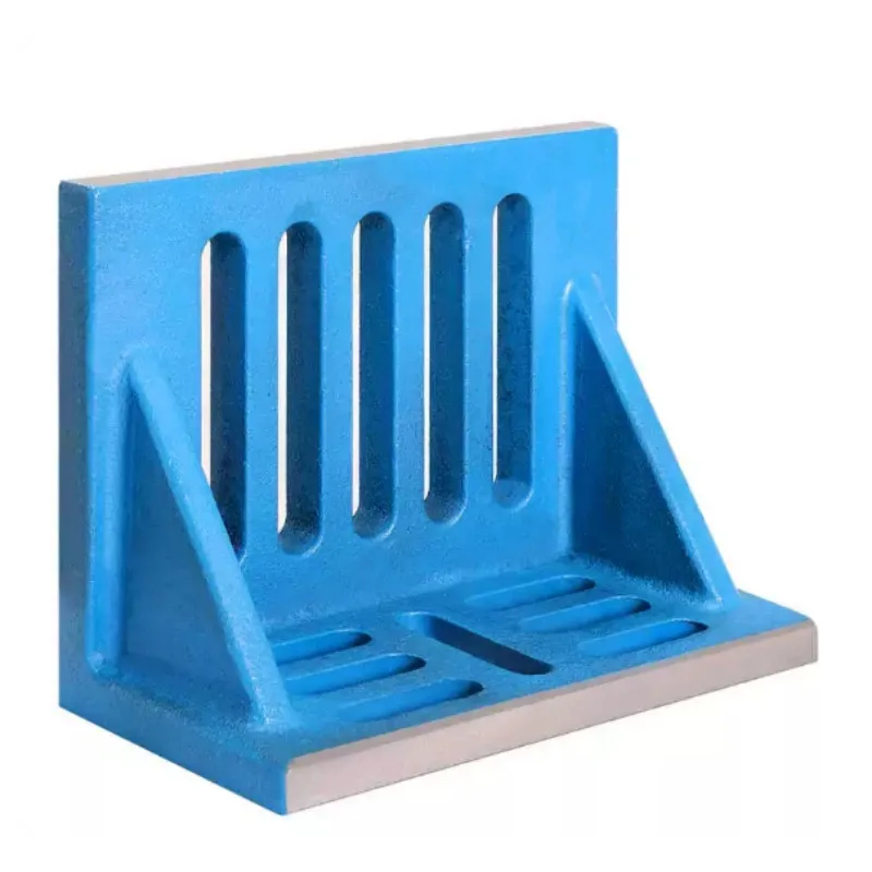 CNC Cast Iron Right Angle Plate, Precision 90° L-shaped Angle Bracket Milling Machine Workholding Jig
