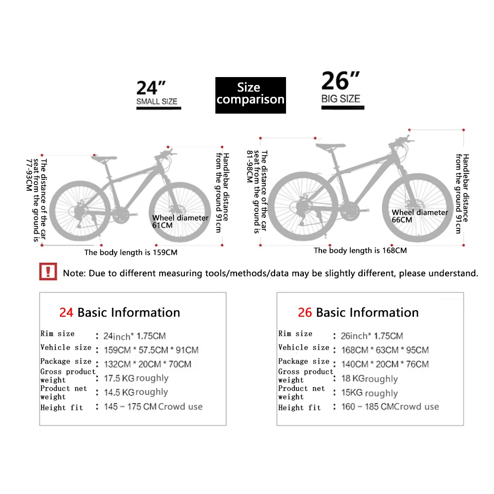 Mountain Bike adulto cambio in alluminio 26 pollici gioventù studente leggero bicicletta da corsa su strada rosso di buon auspicio-[leggero Alumin MA01