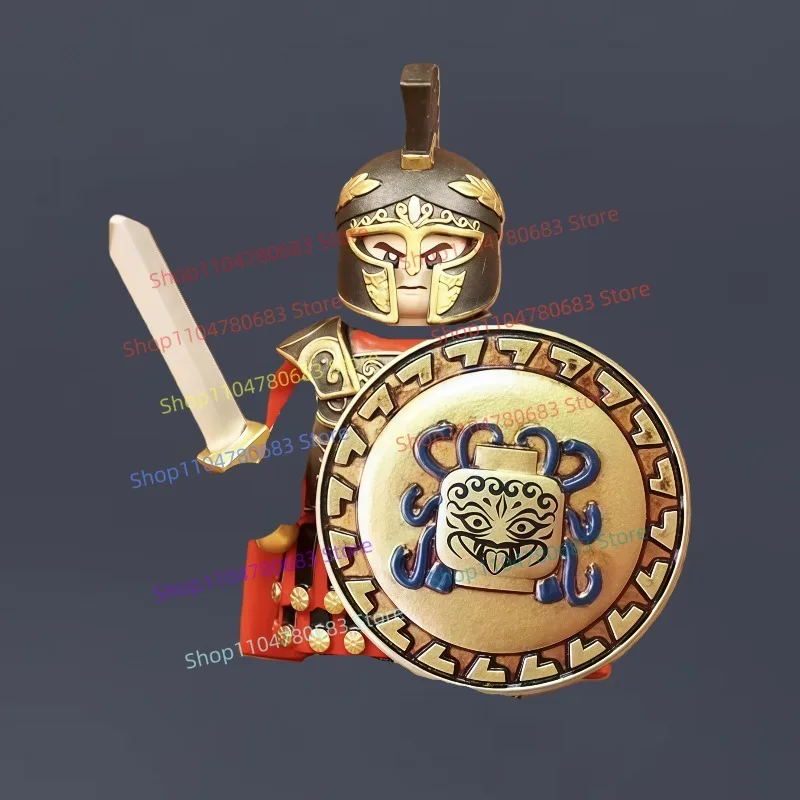 MOC 블록 고대 로마 여성 전사 미니 피규어 조립 모델 전시 만화 애니메이션 장식용 장난감 선물 수집품