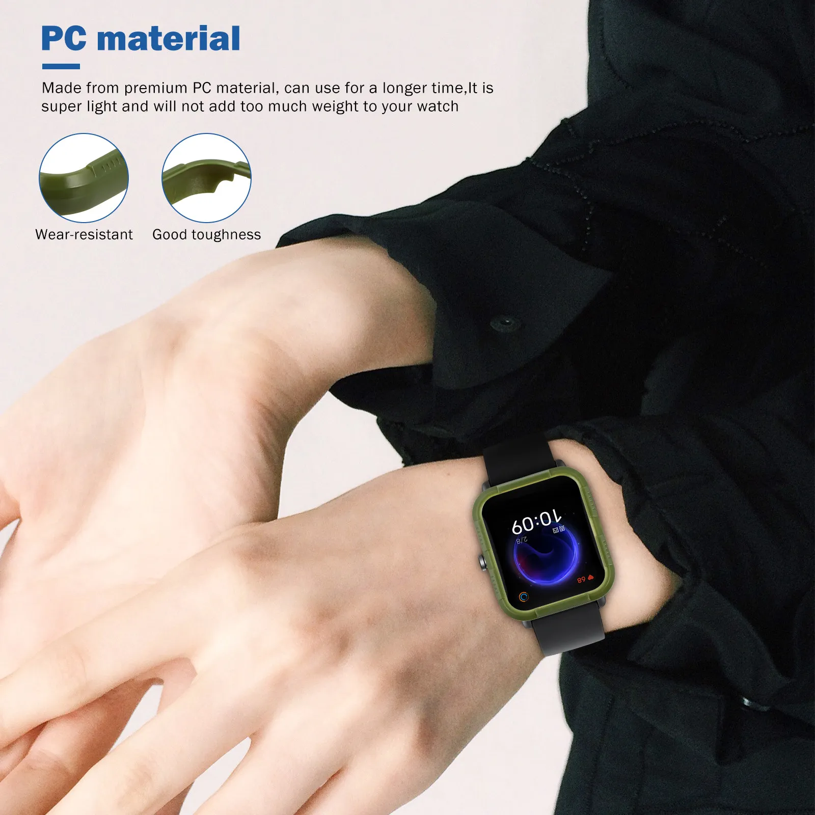 

1 шт. Премиальный защитный чехол для часов, легкий, ударопрочный, модный аксессуар для подарка