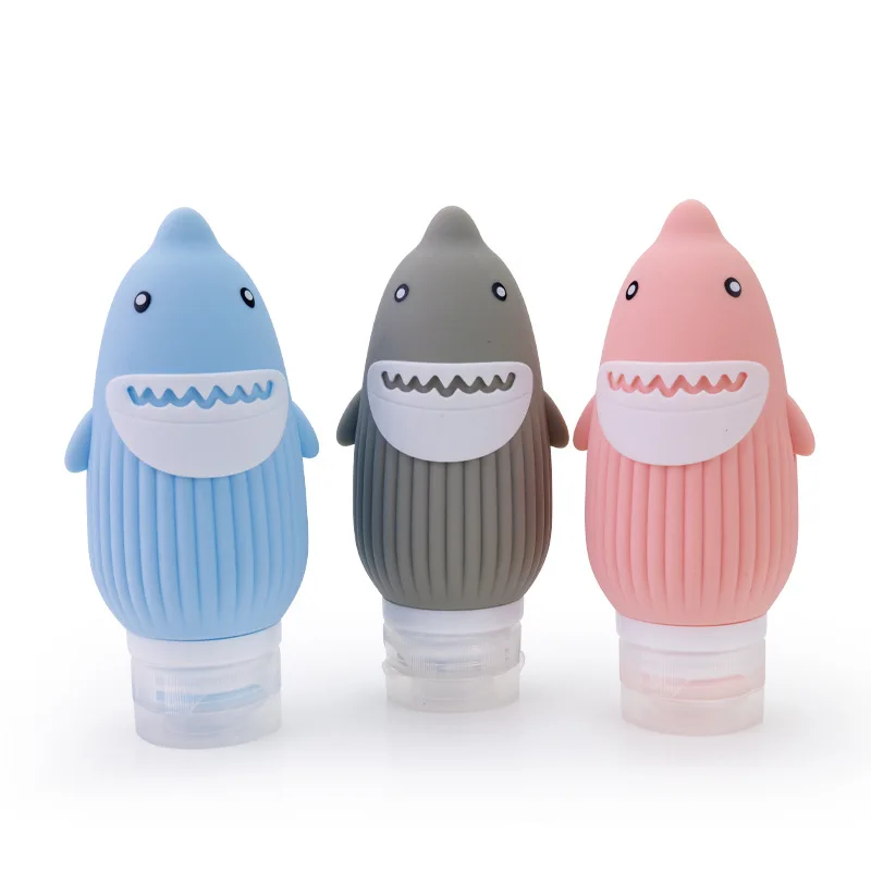 Bottiglia da viaggio per liquidi Contenitori da viaggio cosmetici in silicone a prova di perdite approvati TSA, per shampoo, lozione, articoli da toeletta