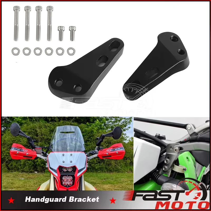 Hand Protection Bracket ZE71-1821 For Honda Kawasaki Suzuki Yamaha RMX KLX CRM KDX CRF XLR XR600R Motocross Handguard Mounting