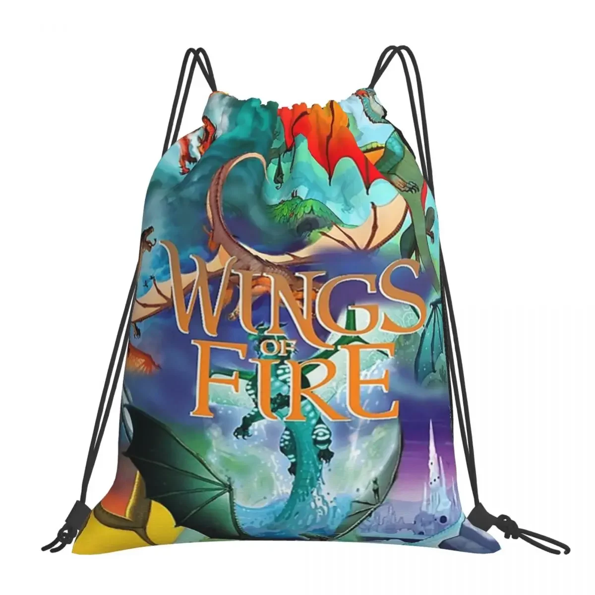 

Wings Of Fire All Together Backpacks Portable Drawstring Bags Drawstring Bundle Pocket Shoes Bag Book Bags For Travel Students