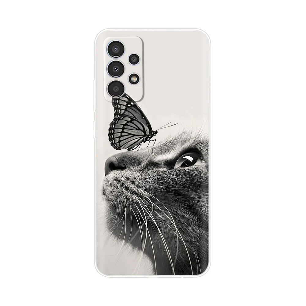 Silicone Case For Samsung Galaxy A23 Case SM-A235F Cute Bumper Phone Case For Samsung A23 A 23 GalaxyA23 Soft Cover Coque Cases