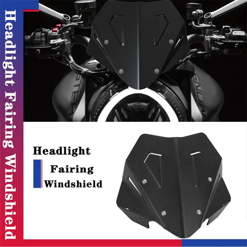 

Motorcycle CNC Aluminum Windscreen Windshield Visor Fits For DUCATI MONSTER 937 2021 2022 2023 2024 monster937