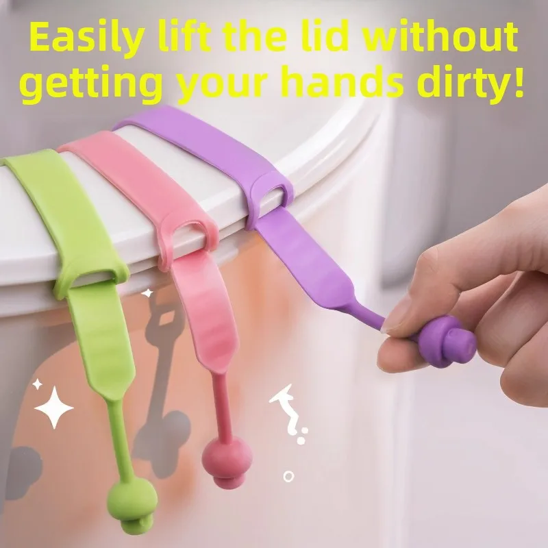 

Универсальный подъемник для крышки унитаза Batoom: креативная ручка-держатель для подъема крышки, защита от грязи, инструмент для чистки унитаза