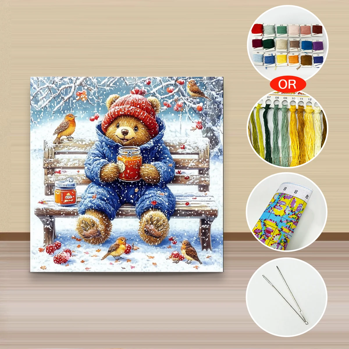Kit de broderie au point de cr - Embroidery Artwork avis et prix