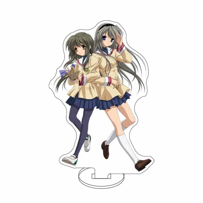 16 см CLANNAD аниме акриловая подставка украшения Okazaki Tomoya Nagisa Furukawa Fujibayashi Kyō фигурка подставка для фанатов коллекционные подарки