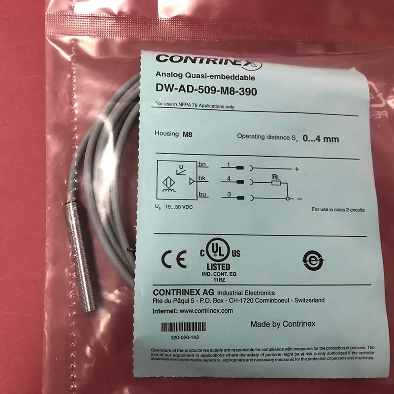 2026 Original And Genuine Swiss CONTRINEX Proximity Switch DW-AD-509-M8-390 Fake One Penalty Ten