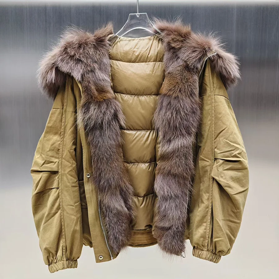 معطف فرو حقيقي مع طية صدر السترة معاطف من الفرو الأصلي مع حواف فرو دافئة معاطف شتوية فاخرة للنساء