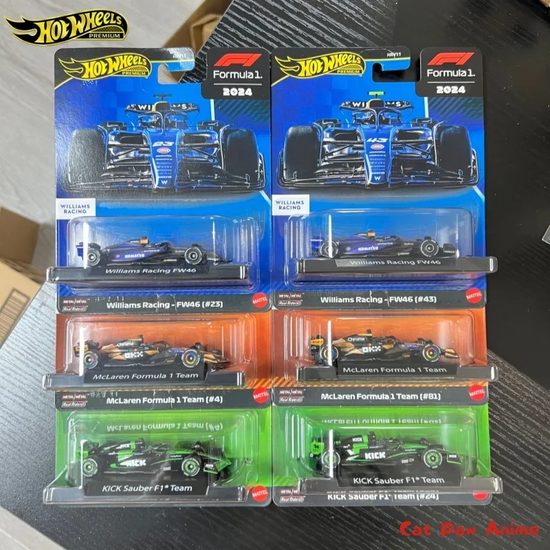 الأصلي الساخن عجلات سيارة الذهب التسمية F1 سباق نموذج VISA Sauber ويليامز أسطول HRV11 1/64 سبيكة مصغرة يموت الصب VehicleCa