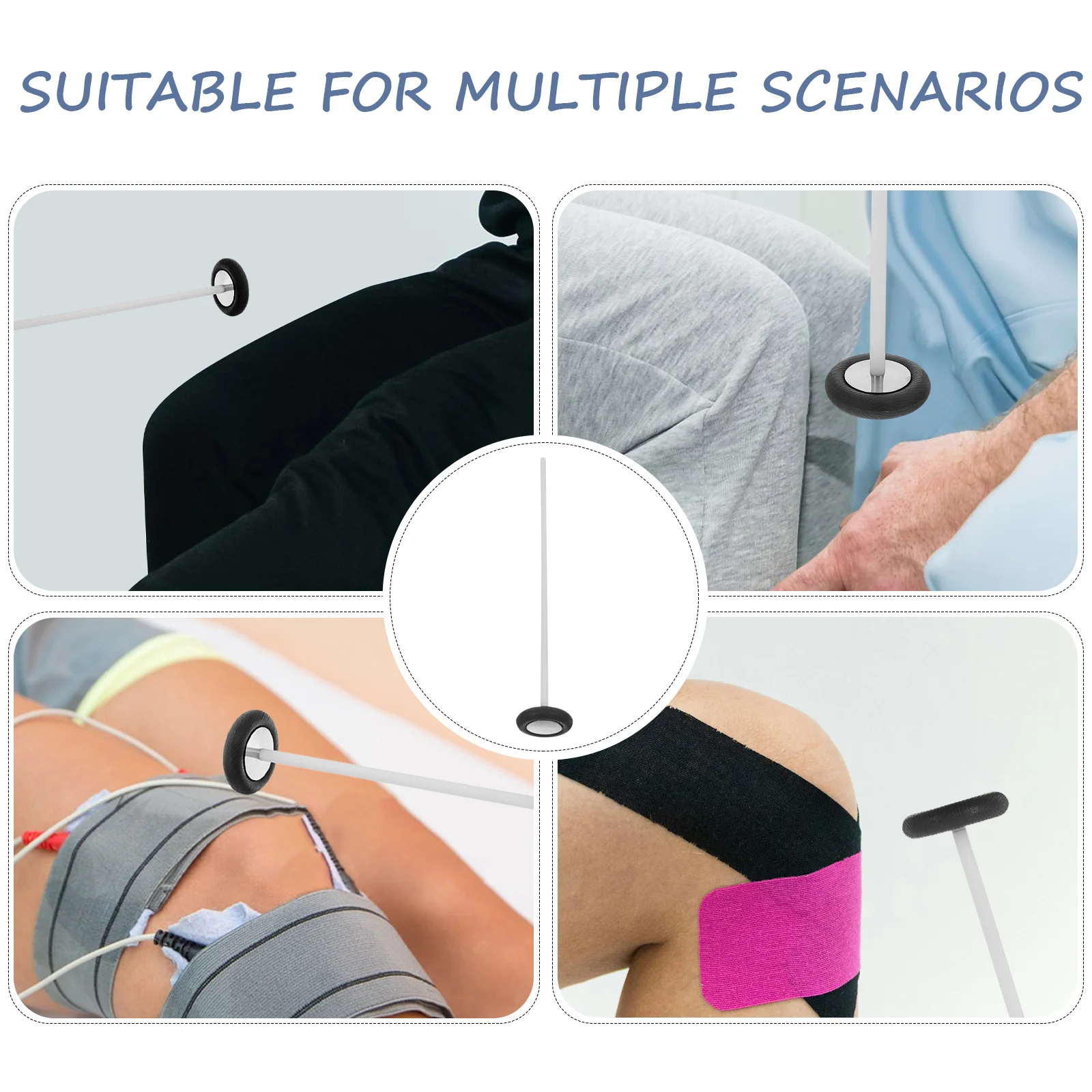 Runder Reflex-Diagnosehammer, tragbares neurologisches Untersuchungswerkzeug, langlebiger Kunststoff, multifunktionale medizinische Diagnose