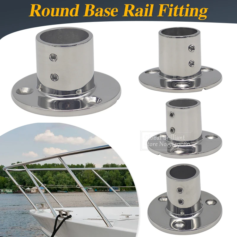 

Boat Parts & Accessories Base Hardware 90 Degree Hand Rail Fitting 22/25/30/32mm Tube Round Railing pipe Marine Stainless Steel