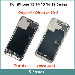 Official Original Disassembled Screen for iPhone 13mini 14 15 Plus 16 Pro Max 17Air, Diagnostics Display, Not Polished, A+++