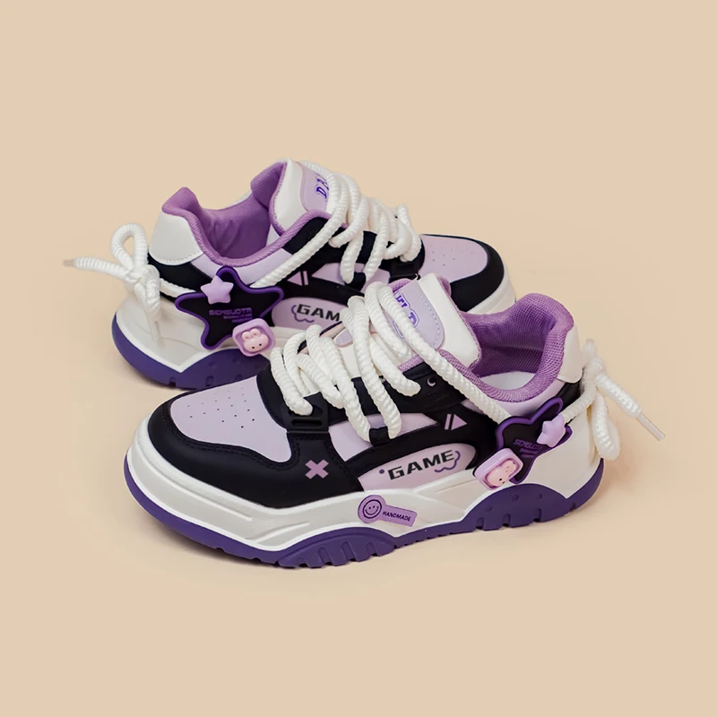 Amy and Michael 2023 Original Design Trend Chunky Casual Sneakers Female Women Sports Trainers Cute Girls Students Low Top Shoe