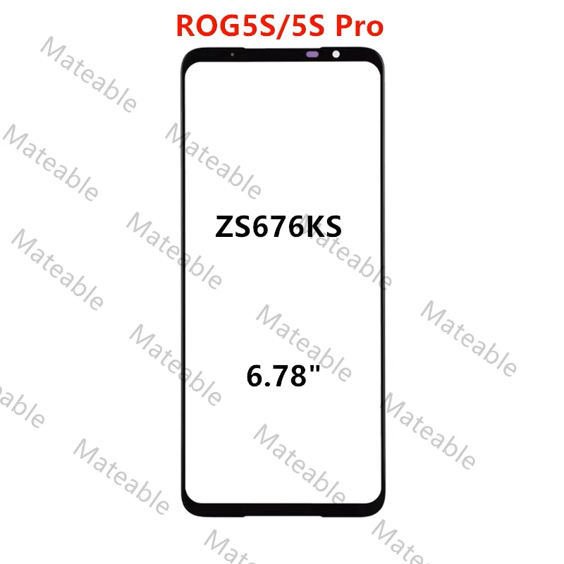 Rog9 Rog8 Touch Screen For Asus Rog Phone 9Pro 6 6S Pro 7 8 Pro 5S 3 2 Front Glass LCD Display Out Panel Repair Part + OCA