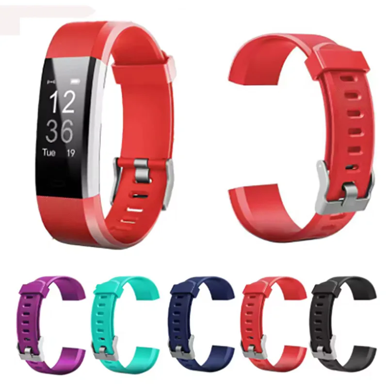 

Sport Bracelet Watch Women Men Color Screen Waterproof Smart Band Heart Rate Blood Pressure Pedometer for ID115plus Watchbands