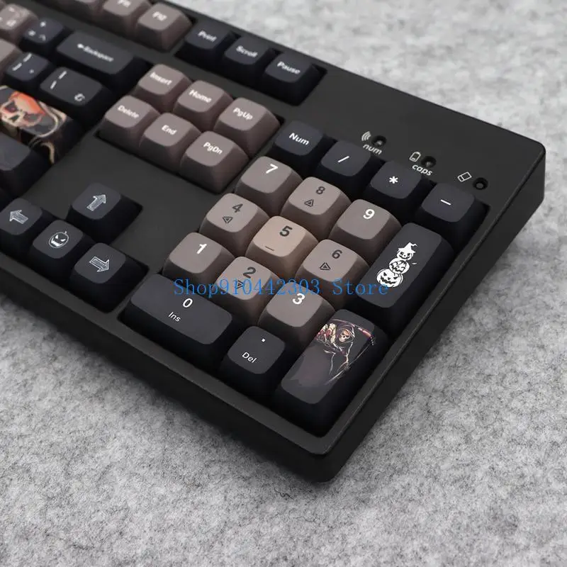 652F PBT Keycaps 137-Key PBT DYE SUB XDA Keycap for Halloween Mechanical Keyboard