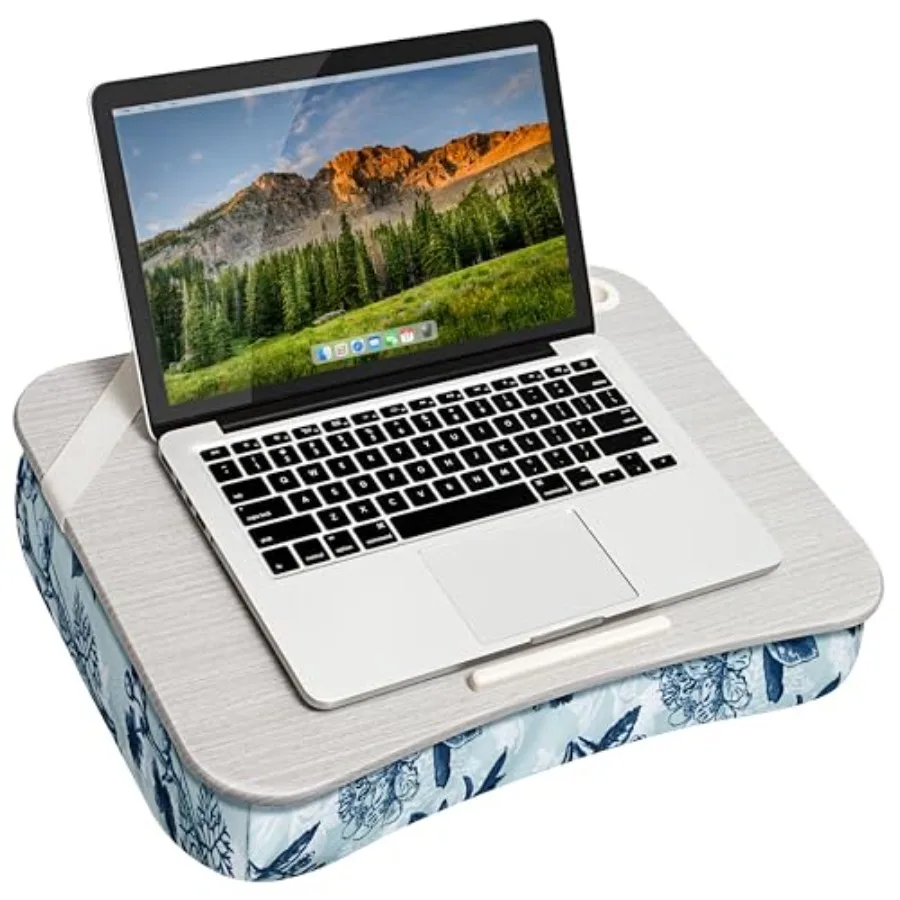 

XL Designer Lap Desk with Phone Holder and Device Ledge - - Fits up to 17.3 Inch Laptops - Style No. 45533