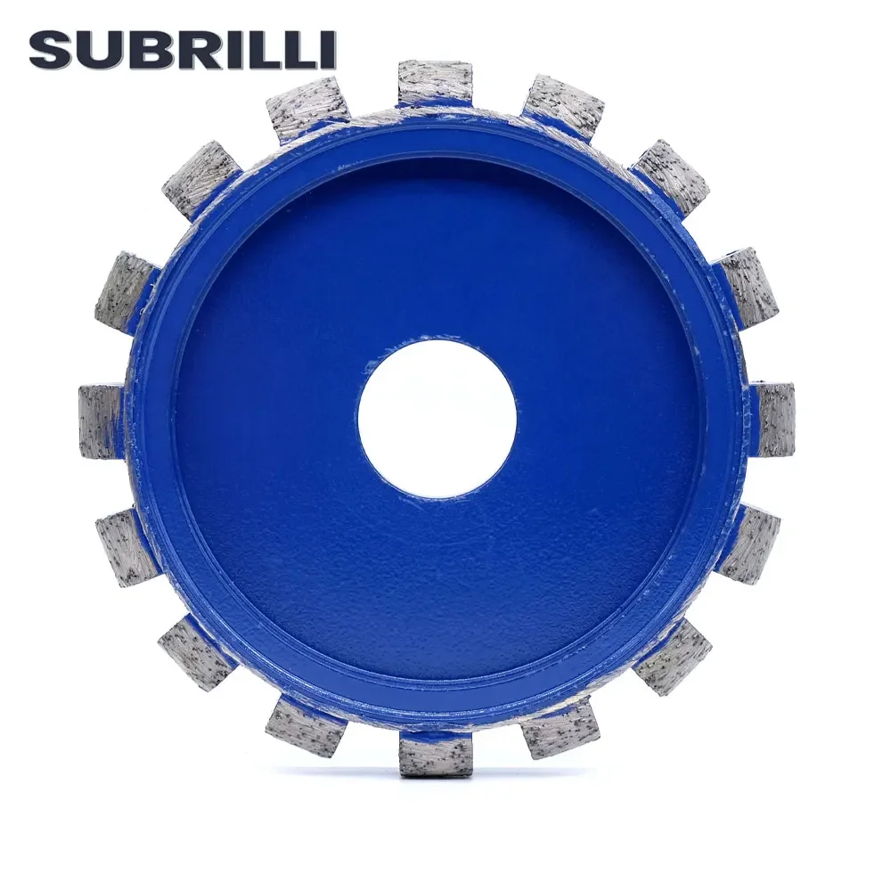 SUBRILLI 4 inch Diamond Tuck Point Blade R6 Gevelwiel Muur Vloer Slijpen Doorslijpschijf Gesinterd voor Graniet Marmer Beton