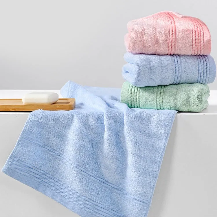 Bamboo Fiber Towel Soft Skin-Friendly Highly Absorbent Medium-Sized Face Washcloth for Facial Cleansing Makeup Removal